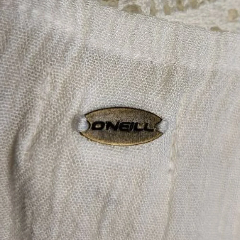 O'NEILL Swim Coverup Sheer White Tank Dress Size L - Large - Picture 6 of 7